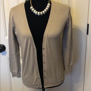 NWT J Crew V-Neck Bling Button Cardigan